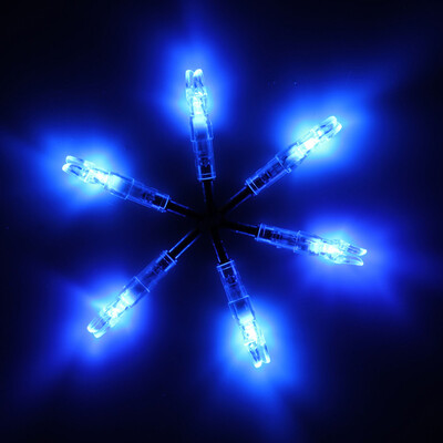 

6pcs Archery LED Lighted Shining Arrow Nocks Tail 62mm Bow Arrow Exquisite