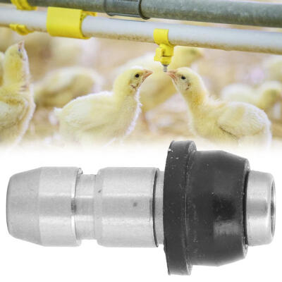 

Greensen 5Pcs Stainless Steel Chicken Poultry Rabbit Drinker Waterer Nipple Drinking Water Tool