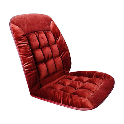 

4 Seasons Universal Car Cushion Plush Seat Pad Keeping Warm Anti-slip Breathable Comfortable Lattice Style