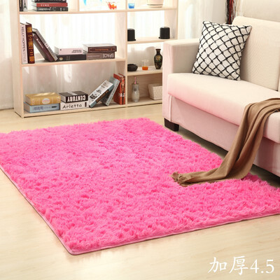 

Wei Ya Factory direct wholesale modern silk hair long hair carpet rectangular coffee table sofa bed carpet floor mat14085