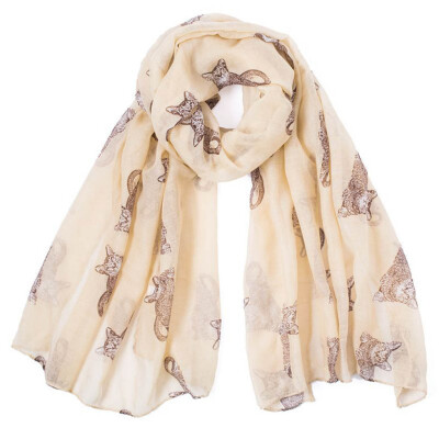 

Gobestart Winter Women Lady Warm Fashion Cartoon Cat Pattern Cute Scarf Wrap Shawl