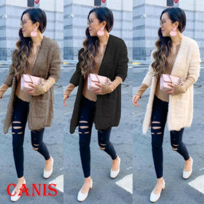 

Women Fashion Windbreaker Outwear Cardigan Long Jacket Trench Coat Plus Size