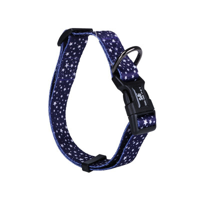 

Comfortable Dog Collar Pet Premium Printed Collar with Seatbelt-buckle Leash Ring For Small Big Pet Dogs Collars