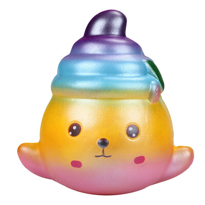 

Gotoamei Cute Splendid Seal Charm Slow Rising Squeeze Stress Reliever Starry Sky Toy