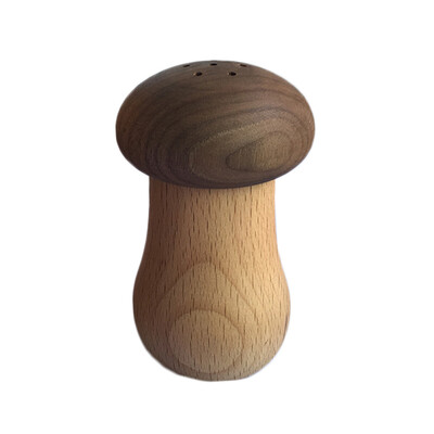 

Smiling Face Mushroom Wooden Toothpick Box Wood Restaurant Home Toothpicks Organizer Holder