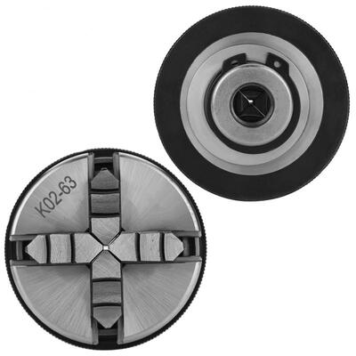 

Greensen 1pc 4-Jaw K02-63M14 Self-Centering Manual Lathe Chuck for Woodworking