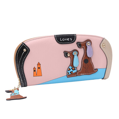 

Tailored Cartoon dog women purse bag designer wallets famous brand women wallet