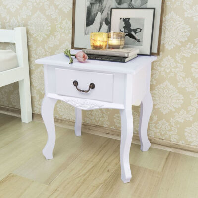 

Bedside Cabinet MDF White