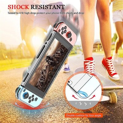 

NEW Clear Shockproof Hard Protective Case Cover For Nintendo Switch Console Game