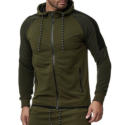 

Mens Hoodie Sweatshirt Men Hooded Jumper Pullover Long Sleeve Zip Tops Outwear