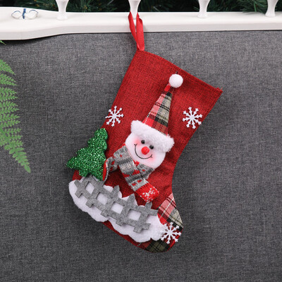 

Tailored Christmas Xmas Tree Hanging Party Tree Decor Santa Stocking Sock Gift Candy Bags