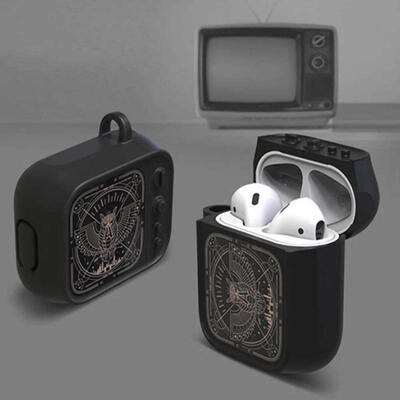 

Silicone Case For Apple AirPods 1 2 Protective Case Shockproof Cute TV Style Cover