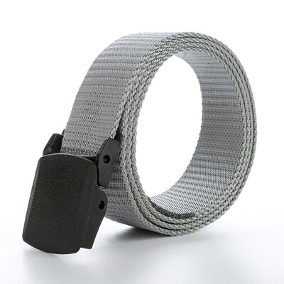 

New Unisex belt Quality Automatic Buckle Men belt Solid Color Weaving Nylon Wear resistant Multifunction Women belt 110-130cm