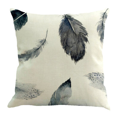 

〖Follure〗Feather Sofa Bed Home Decoration Pillow Case Cushion Cover A