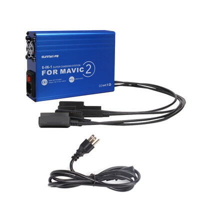 

Tailored For DJI MAVIC 2 PRO ZOOM 6-IN-1 Battery Charger with USB Super Charging Station