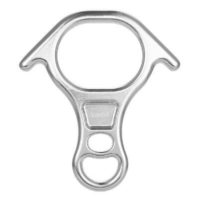 

Lixada Outdoor Rock Climbing 8 Descender 40KN Rescue Figure Rappelling Gear Belay Tool Rigging Plate