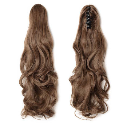 

Long Thick Claw Jaw Ponytail Big Straight Wave Clip in Pony Tail Hair Extension Extensions