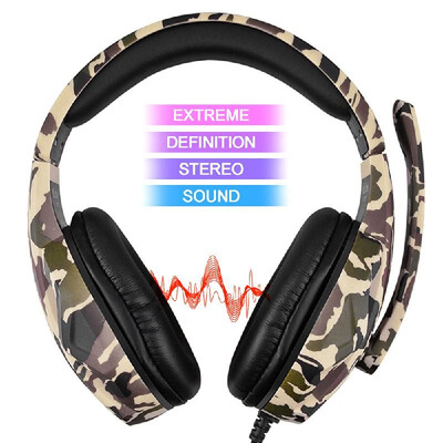 

KUBITE T-173 35mm Over-ear Wired Gaming Headphones Music Headset Noise Cancellation Earphones w Microphone Mic Mute Volune Contr