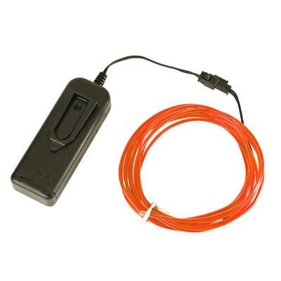 

3m PVC EL Wire Flexible 4 Modes Light Strips3V ABS Battery Case Box Driver
