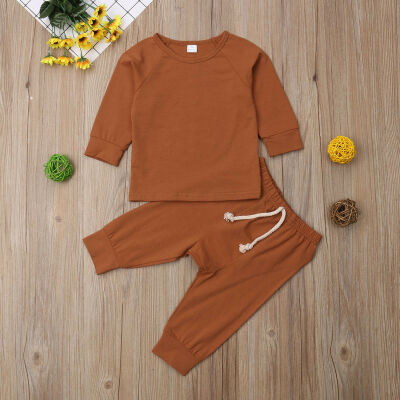 

Newborn Infant Baby Boy Girl Long Sleeve Tops T-shirt Pants Legging Outfits Set Pajamas Pjs Set Sleepwear Clothes