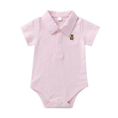 

Summer Casual Fashion Jumpsuits Baby Boy Solid Color Rompers Kids Toddler Bodysuits Short Sleeve Jumpsuits