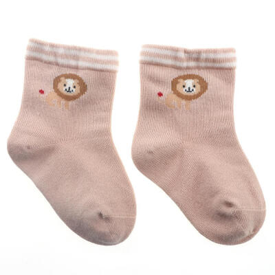 

Kids Boy Girl Cotton Socks Baby Lion Pattern Autumn Winter Socks for 6-12M