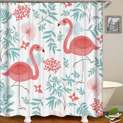 

Shower Curtain Animal Print Blackout Curtains Waterproof Mildew-proof Bathroom Curtain 71"x71