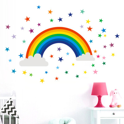 

Siaonvr Home Decor Rainbow Sign Sticker Decal Bedroom Vinyl Art Mural