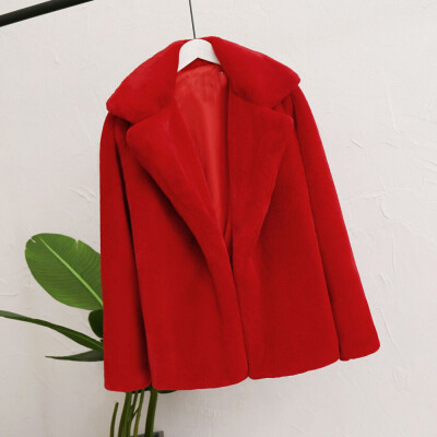 

Roseonmyhand Women Winter Warm Thick Coat Solid Overcoat Outercoat Jacket Cardigan Coat