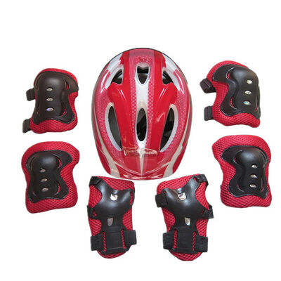 

Boys Girls Kids Safety Helmet & Knee & Elbow Pad Set For Cycling Skate Bike One