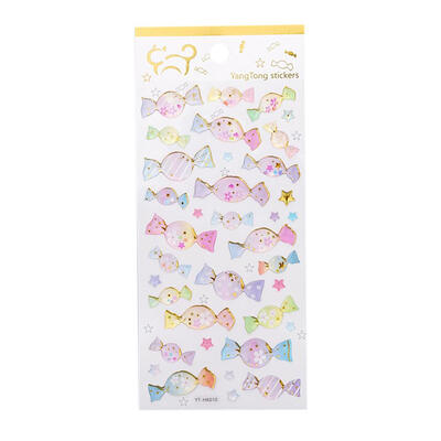 

3D Epoxy Crystal Bronzing Transparent Stickers DIY Diary Hand Account Decor
