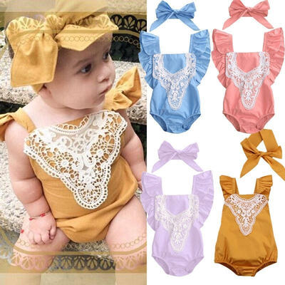 

Toddler Infant Baby Girl Romper Bodysuit Jumpsuit Sunsuit Outfits Clothes