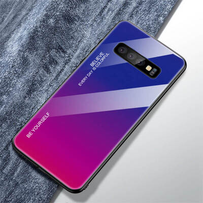 

Tempered Glass Phone Case Gradient Color Cover Coque For Samsung Galaxy A50 A70 A10 A7 S10 NOTE 7
