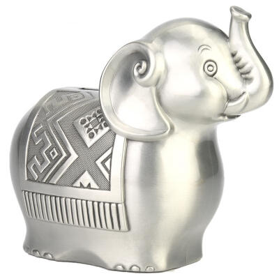 

Greensen Alloy Material Cute Elephant Shape Coin Bank Money Saving Box for Kid Gift