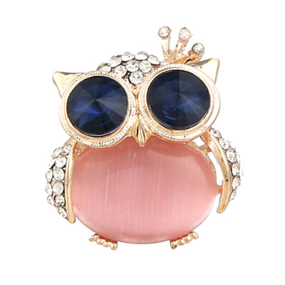 

Opal Cute Owl Pins&Brooches for Women Rhinestone Animal Brooches