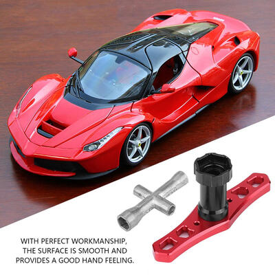 

Greensen 17mm Wheel Nut Sleeve Wrench Tool M2M4 Hex Cross Wrench for RC Car Airplane