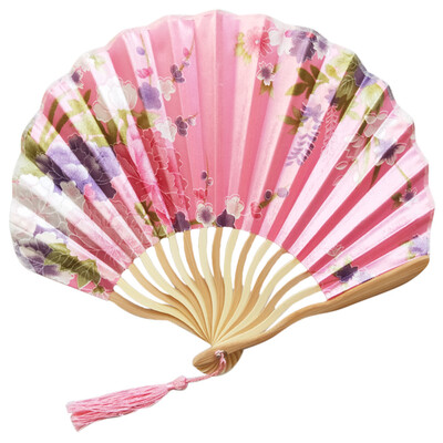

Siaonvr Chinese Style Hand Held Fan Bamboo Paper Folding Fan Party Wedding Decor
