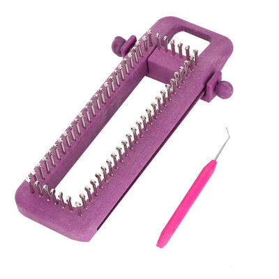 

Greensen DIY Purple Hand Knitting Tool Hosiery Knitting Machine Sock Loom Kit for Wool Hat Handkerchief