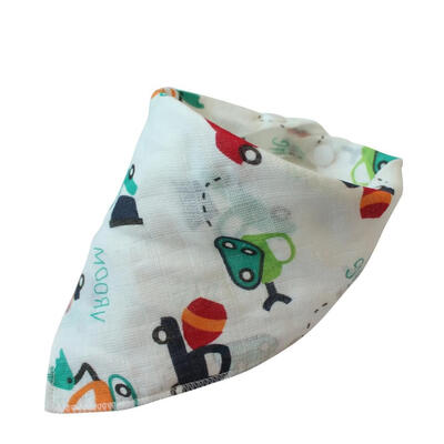 

Baby Bibs Triangle Double Layers Cotton Cartoon Animal Baby Bibs Dribble Bibs