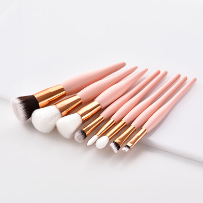 

〖Follure〗8PCS Wooden Foundation Cosmetic Eyebrow Eyeshadow Brush Makeup Brush Sets Tools