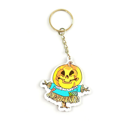 

Pumpkin Skull Elk Keychain Santa Claus Snowman Can Candy Punk Pendant Creative Personality Key Chain Halloween Christmas Gifts