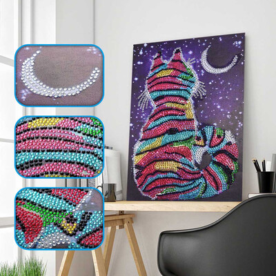 

Siaonvr Special Shaped Diamond Painting DIY 5D Partial Drill Cross Stitch Kits Crystal R