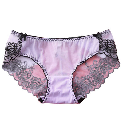 

Toponeto Women Pantie Sexy Lace knicker High Elastic Embroidery Yarn Underpants Underwear