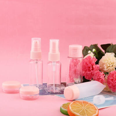 

Greensen Home Travel Packing Transparent Bottles Set Lotion Shampoo Shower Container Folding Comb
