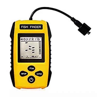 

Portable LCD Display Fish Finder Handheld Fishfinder Tracker Detector with Wired Sensor Transducer