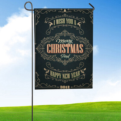 

Tailored Christmas Garden Flag Indoor Outdoor Home Decor Letters Flowers Flag