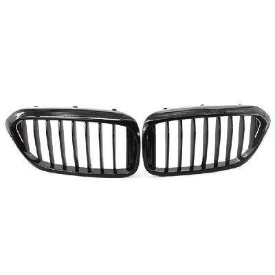 

2Pcs Bright Black Front Kidney Grille for BMW 540i 530e G30 G31 2017-2019 51138070469 Single line