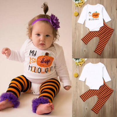 

Newborn Baby Boy Girl Clothes Romper JumpsuitPants Leggings Halloween Outfits
