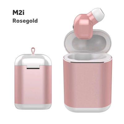 

M2i Portable Mini Single Ear Wireless Bluetooth Earphone Earbuds Headset With Charging Box