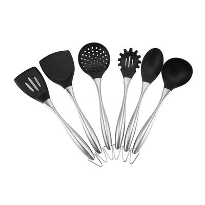 

Greensen 6 Pcs Silicone 304 Stainless Steel Cooking Baking Utensil Set Kitchen Gadget Tools6